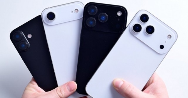 Lần đầu trên tay mô hình bộ tứ iPhone 17