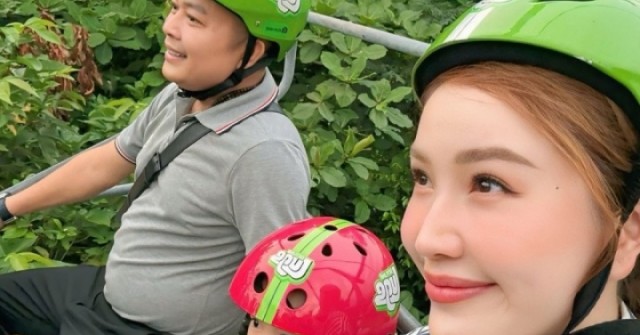 Bảo Thy run sợ khi đi chơi cùng chồng con