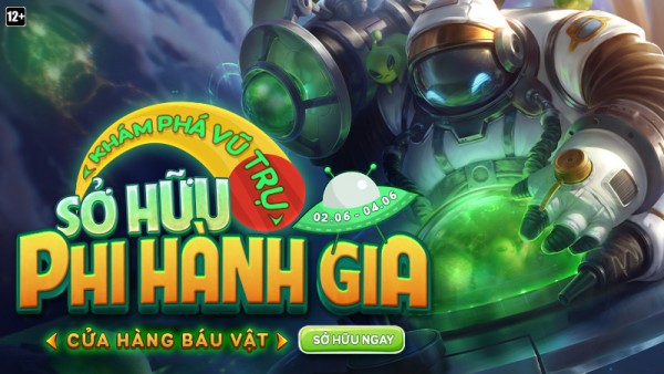 Tham gia “Cửa Hàng Báu Vật” – Sở hữu sớm nhóm trang phục Phi Hành Gia từ 02/06 đến 04/06