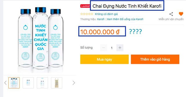 Mua chai nước rỗng đắt gấp 1000 lần giá trị thực và lý do vô cùng thú vị