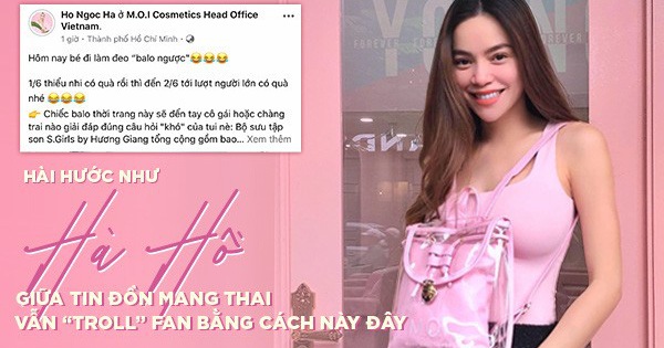 Hài hước như Hà Hồ, giữa tin đồn mang song thai vẫn troll fan bằng cách này đây