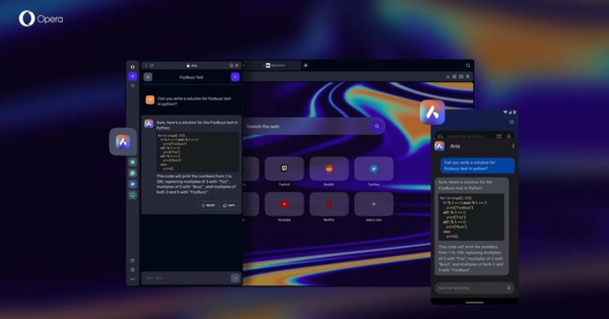 Opera ra mắt trình duyệt tích hợp ChatGPT