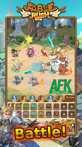 Bắt đầu hành trình khôi phục lại vương quốc của bạn trong game FableRush: AFK Idle RPG