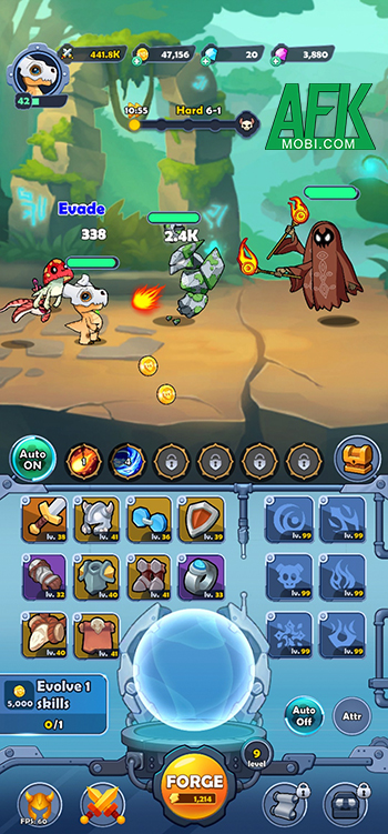 Monster Idle: AFK RPG mời game thủ bắt đầu cuộc hành trình phát triển con Cubone của mình