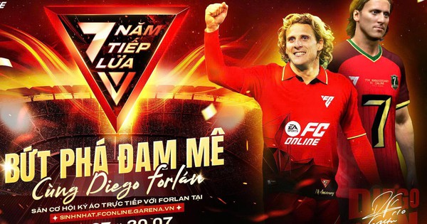 Huyền thoại bóng đá Diego Forlán sẽ đến Việt Nam tham dự sinh nhật 7 tuổi của FC Online