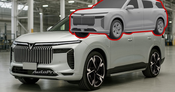 Bộ ảnh này cho thấy rõ nét thiết kế SUV VinFast cỡ lớn mới: Trục giữa dài hơn hẳn VF 9, nội thất có thể tối ưu cho ‘chủ tịch’