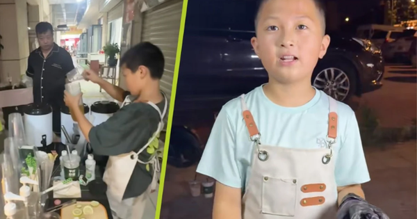 Cậu bé 11 tuổi kiếm 14 triệu đồng mỗi tháng nhờ bán trà sữa ở chợ đêm