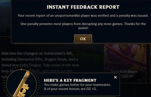 Riot Games: 'Chúng tôi đánh giá cao những report chính xác hơn việc spam nút tố cáo mọi game'