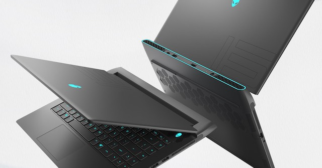 Laptop chơi game Alienware m15 có màn hình 240Hz, tùy chọn bàn phím cơ