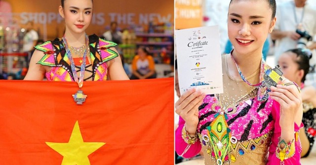 Hot girl thể dục dụng cụ vừa giành HCV Hope International Cup 2024