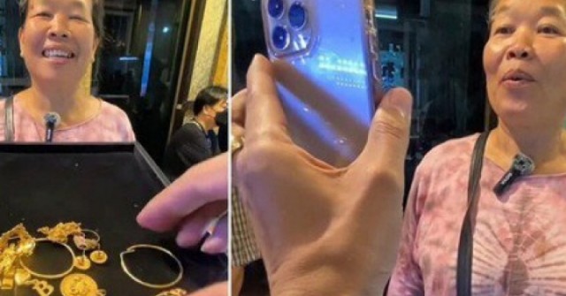 Mang vàng bạn trai cũ tặng đi bán, người phụ nữ sốc nặng khi biết giá trị