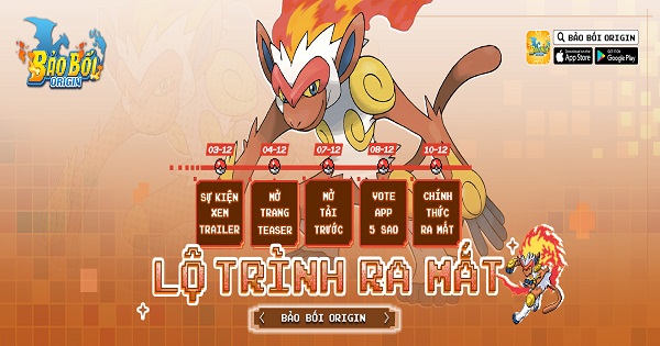 Bùng nổ trải nghiệm Bảo Bối Origin, game Pokemon chuẩn nguyên tác