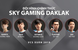 LMHT: SGD của Optimus, Cherry Esports và Cerberus công bố đội hình VCS mùa Xuân 2019