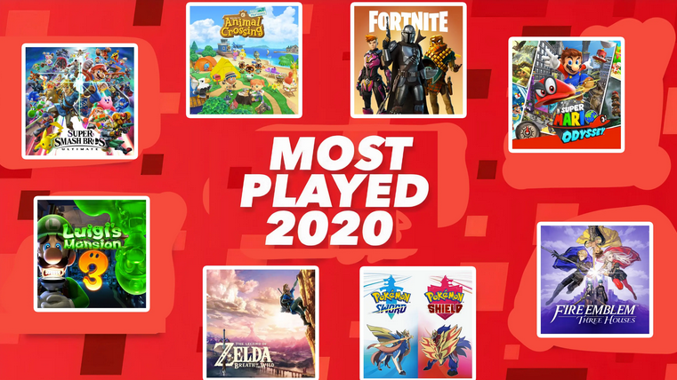 20 game phổ biến nhất trên Nintendo Switch ở Châu Âu năm 2020