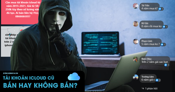 Cảnh báo: Mua bán tài khoản iCloud với giá chỉ từ 50 nghìn đồng, tiềm ẩn nhiều rủi ro lộ thông tin nhạy cảm