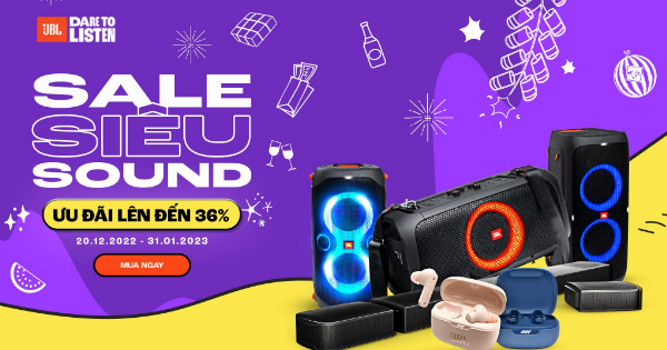 JBL giảm đến 36% cho một loạt loa, tai nghe kèm nhiều quà tặng hấp dẫn