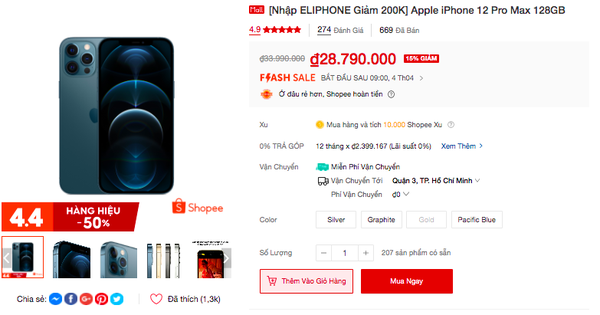 Nhiều sản phẩm Apple đang được giảm giá tới 50% trong ngày hội siêu sale 4⁄4