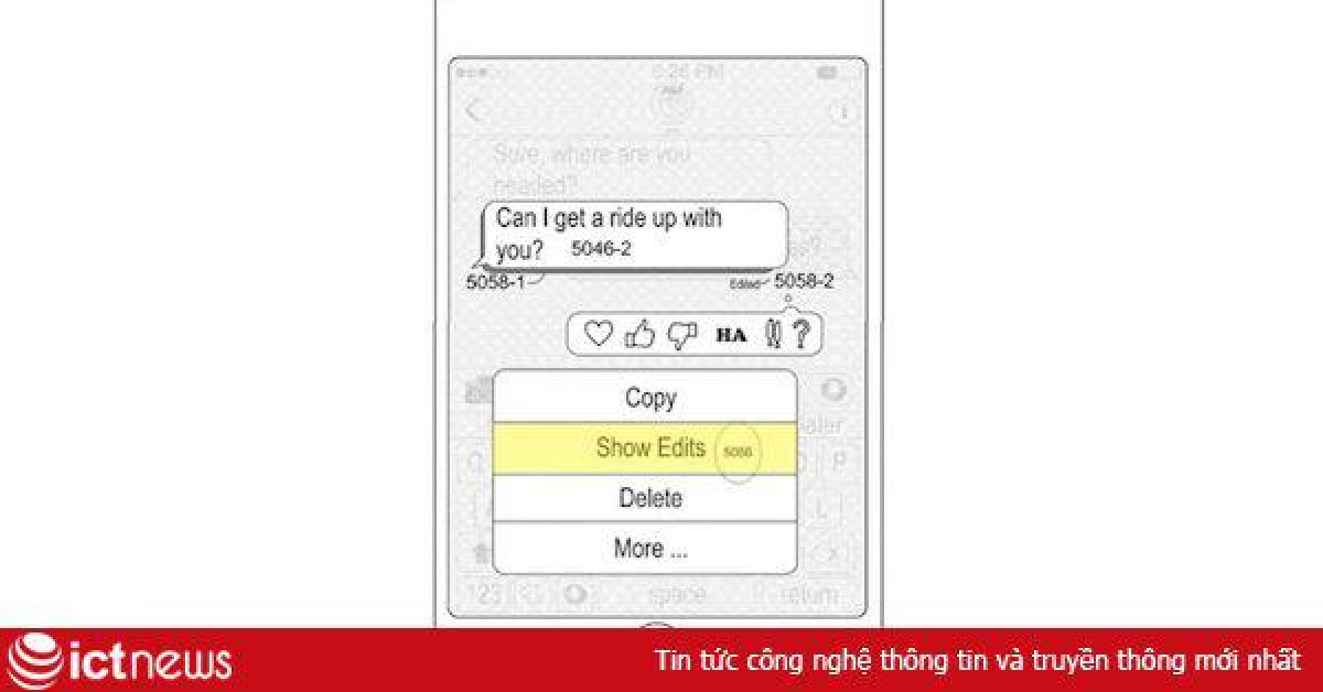 iMessage sẽ có tính năng sửa tin nhắn đã gửi?