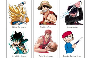 Tác giả One Piece và Dragon Ball cùng 3 mangaka khác 