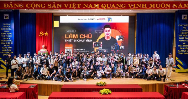 Hơn 300 sinh viên Đại học Bách khoa hào hứng tham gia workshop nhiếp ảnh: vừa có kiến thức, vừa có quà mang về