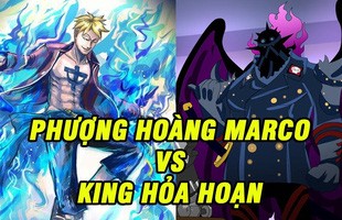 One Piece: Hồi hộp ngóng trận chiến trên không đáng xem nhất Wano giữa Phượng hoàng lửa Marco và khủng long bay King