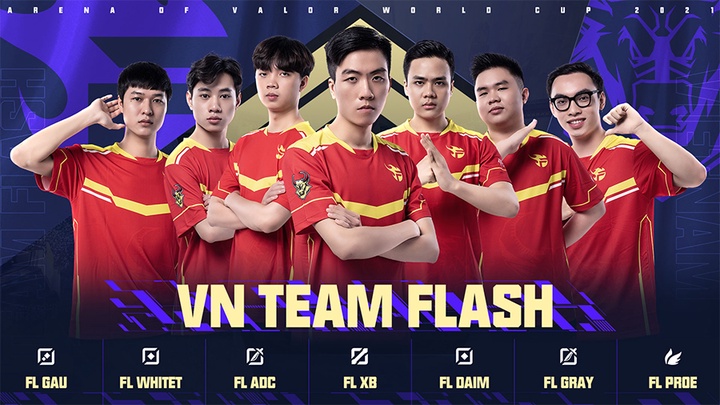 Đội hình Team Flash Liên Quân bổ sung White T trước thềm AWC 2021