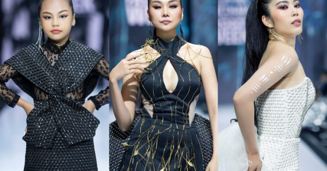 Hoa hậu nhí 9 tuổi diễn catwalk lấn át dàn chân dài Việt đình đám là ai?