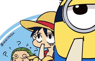 Minion đã du lịch tới thế giới One Piece qua bộ fanart cực kì đáng yêu