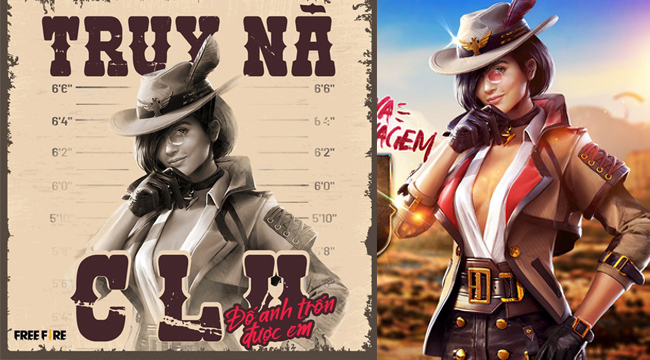 Cow-girl siêu ngầu với khả năng “hack wall” cập bến Free Fire Việt Nam