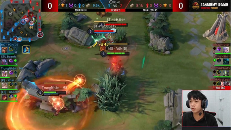 Takademy League Master AOV ngày 2: Team Hồ Long Stream tưng bừng ngày ra quân