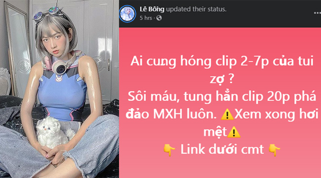 Bị đồn lộ clip, Lê Bống thản nhiên quảng cáo ngay clip 20 phút?