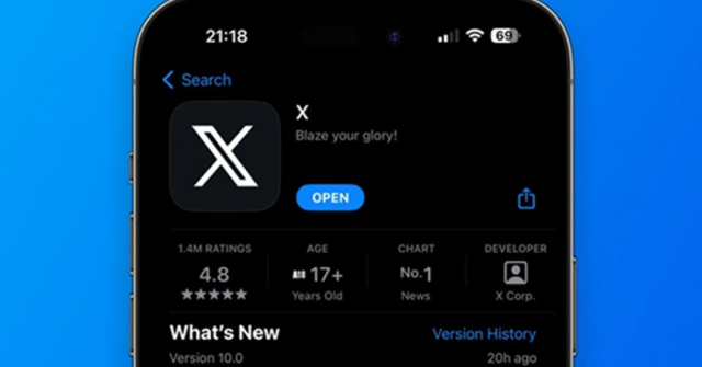 Được Apple ưu ái ngoại lệ, ứng dụng Twitter iOS đã đổi tên thành X