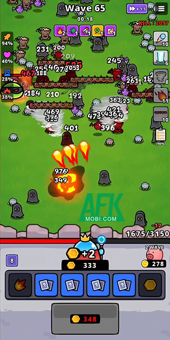 Quay máy đánh bạc để gia tăng khả năng phòng thủ trong game Spin Spin Defense