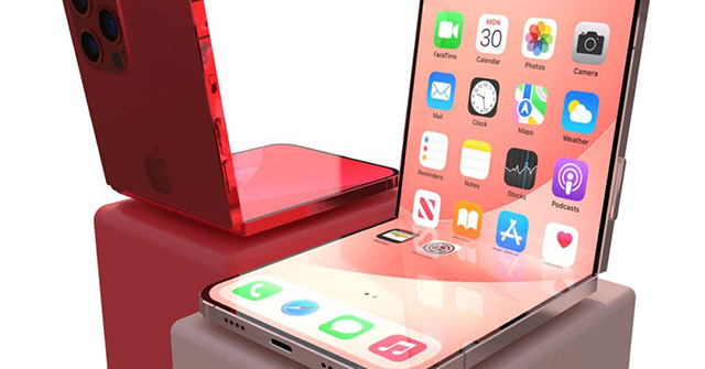 iPhone gập lại lạ lẫm với notch thu gọn