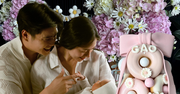 Lễ đầy tháng ái nữ nhà Ngô Thanh Vân – Huy Trần: Không gian phủ đầy hồng ngọt ngào, đúng chuẩn 