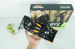 Cận cảnh INNO3D Geforce RTX 2080 x2 OC: 2 quạt êm ái, thêm đèn LED các mặt