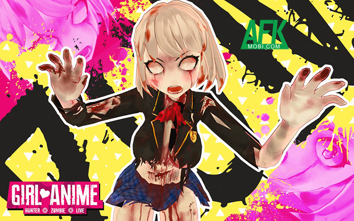 Nhập vai nữ sinh trung học và bắt đầu săn zombie với game Girl Anime Hunter Zombie Live