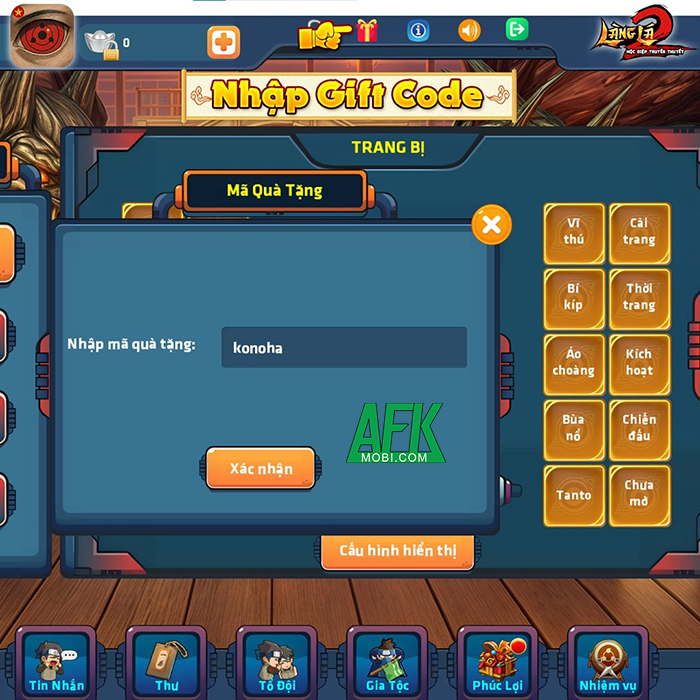 Tổng hợp gift code game Làng Lá Origin 2 – Rise of Konoha mới nhất trong tháng