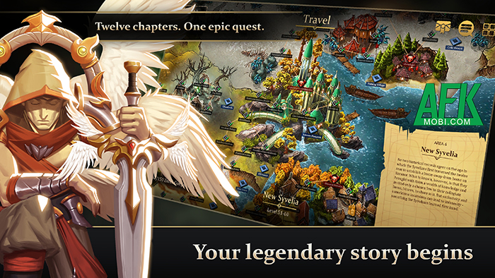Xây dựng đội hình với các anh hùng lẫn sinh vật kì bí trong game Three Skies Ascension Mobile