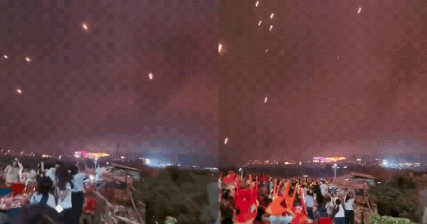 Kinh hoàng cảnh hàng trăm drone bốc cháy, rơi như mưa 