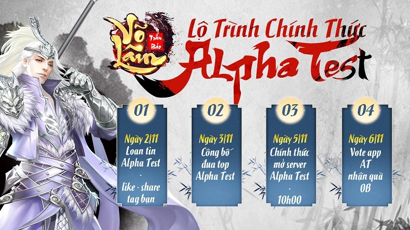 Võ Lâm Trấn Bảo chính thức Alpha Test 05/11, game thủ  đã sẵn sàng trải nghiệm ?