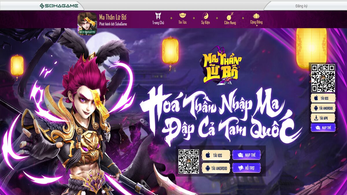 Ma Thần Lữ Bố – Siêu Phẩm Game 3Q được mong chờ nhất năm 2022 chính thức được phát hành bởi SohaGame