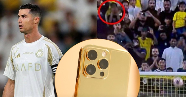 Ronaldo đền iPhone 16 Pro Max mạ vàng cho fan nhí