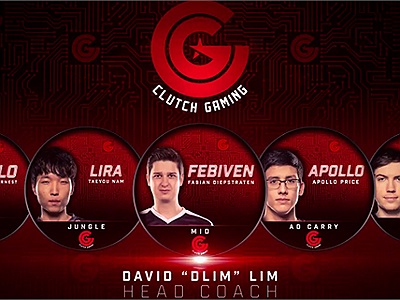 Đội tuyển LMHT tại LCS Bắc Mỹ - Clutch Gaming công bố đội hình mùa giải mới với 2 đầu tàu là Febiven và LirA