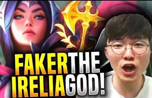 Cùng team Teddy, Faker được dịp thể hiện Irelia cân team trước mặt đàn em mới gia nhập SKT