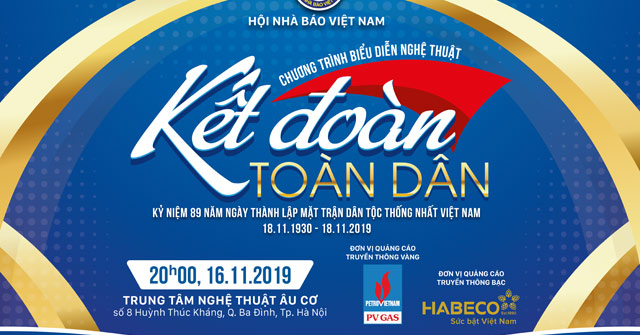 Sắp tổ chức chương trình nghệ thuật “Kết đoàn toàn dân”