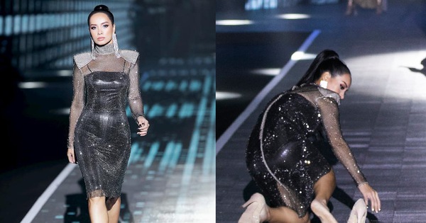 Netizen nể phục Thúy Hạnh phản ứng khi gặp tai nạn chảy máu trên sàn diễn, tự tin catwalk chuẩn đẳng cấp siêu mẫu đời đầu Vbiz