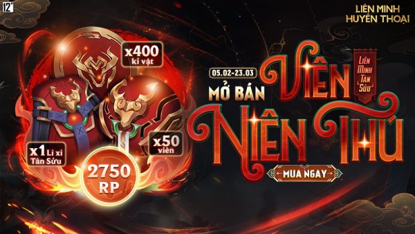 Mở bán báu vật Niên Thú Nguyên Đán: Viên & Túi cùng Kỉ vật Niên Thú từ 05/02 đến 23/03