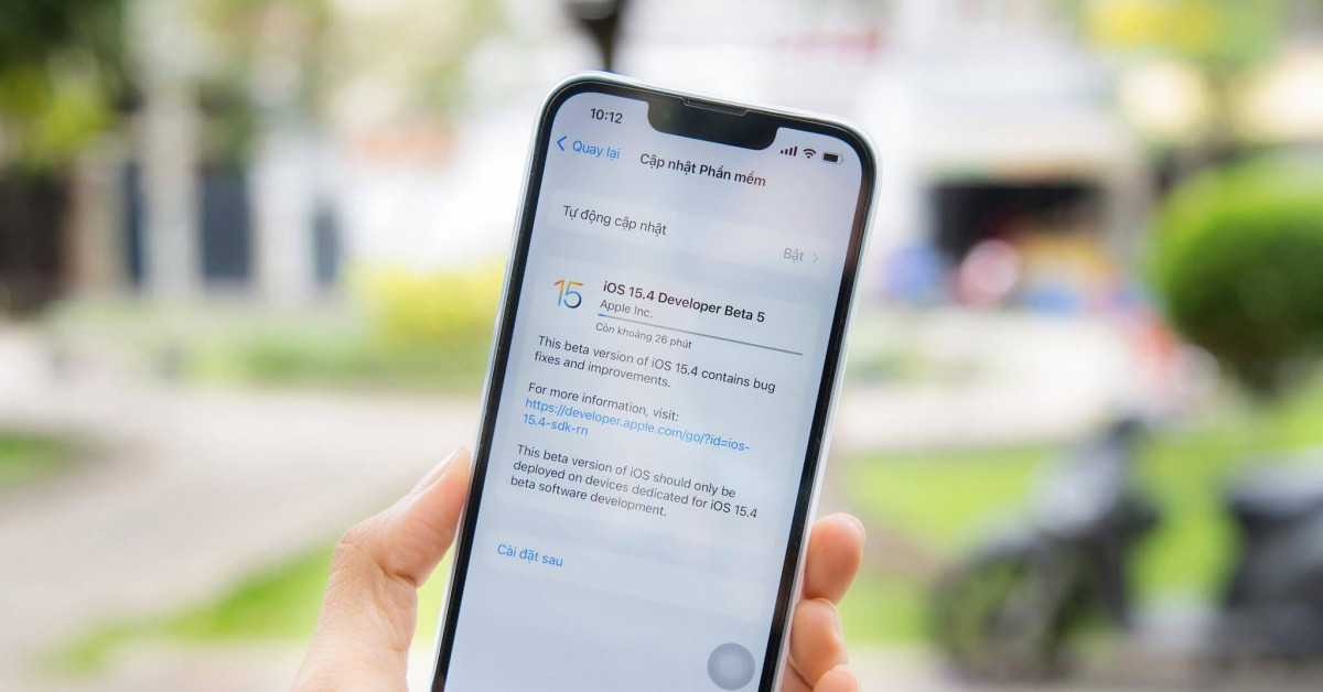 Người dùng nên cập nhật iOS 15.4 beta 5 ngay lập tức