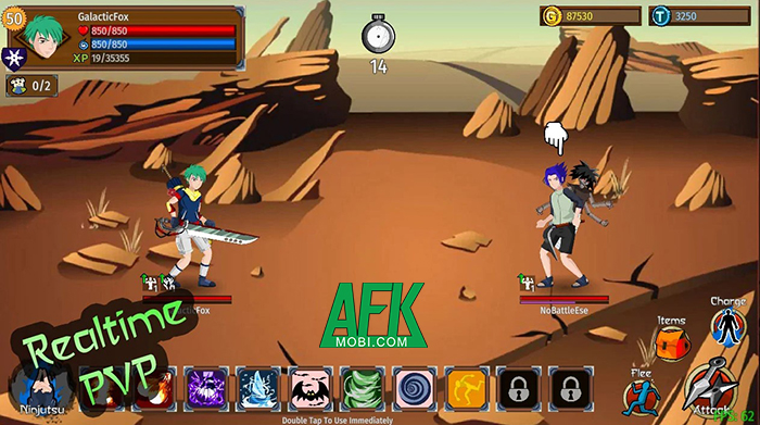 Bắt đầu hành trình nhẫn giả của bạn qua game mobile Ninja Master: A Shinobi Saga